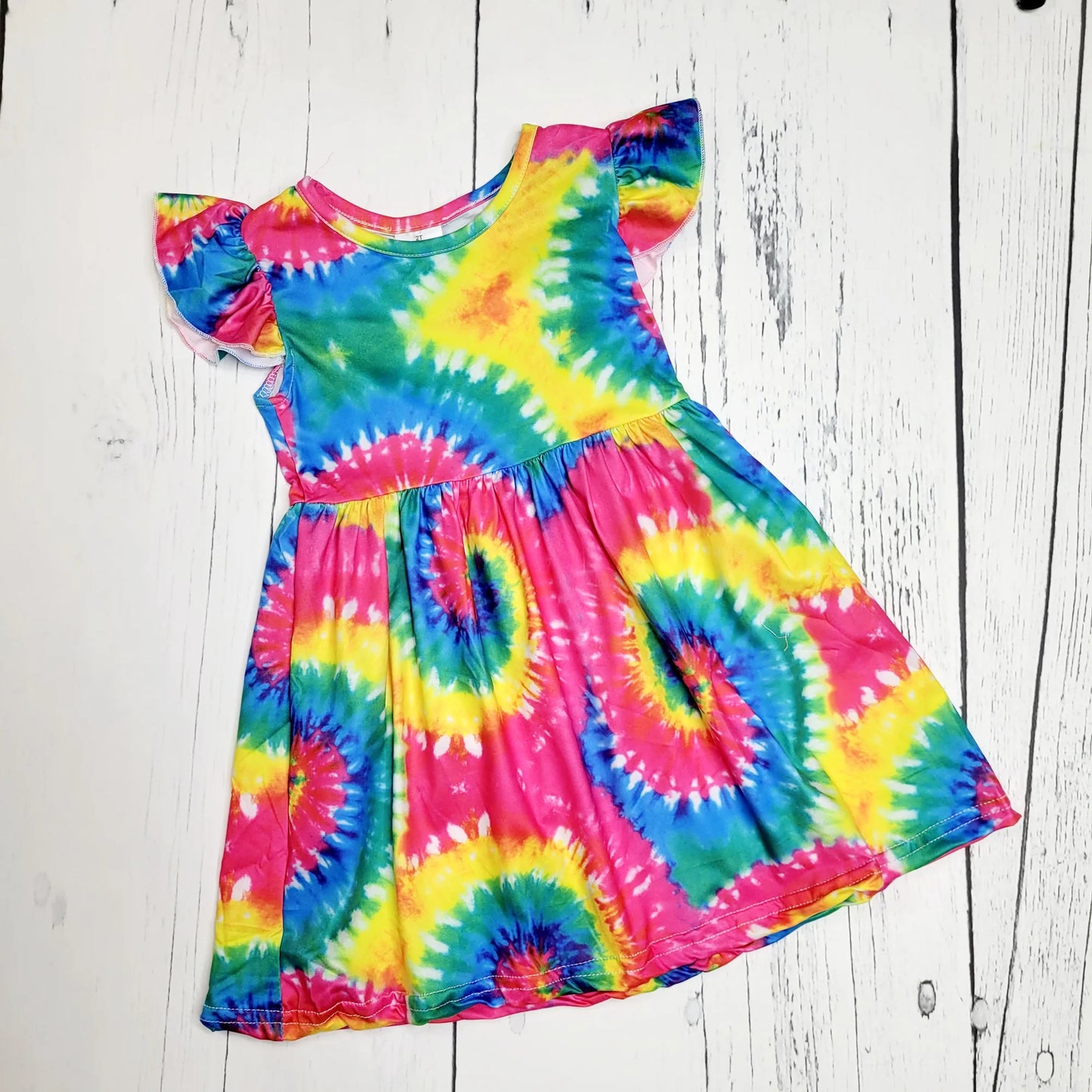 Rainbow Tie Dye Dress