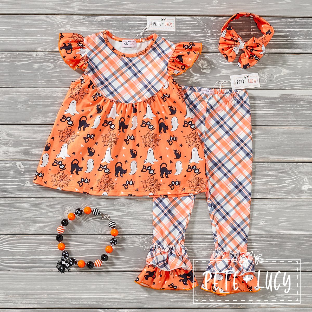 Boo-tastic! Girl 2 Piece-Short Sleeve