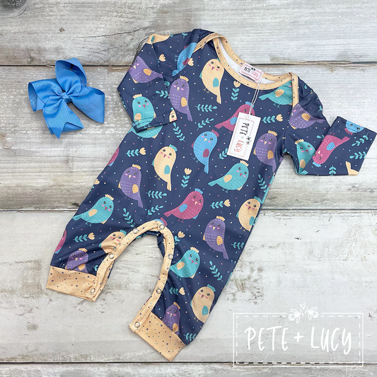 Bright Birdies - Romper