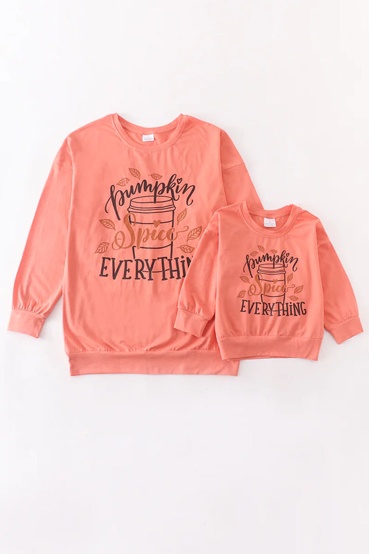 Orange Pumpkin Spice Everything Long Sleeve - Adult